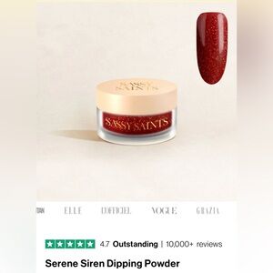 NEW SASSY SAINTS NAIL DIP POWDER serene siren